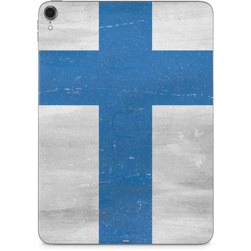 Finland Flag Distressed Apple iPad Pro Skin